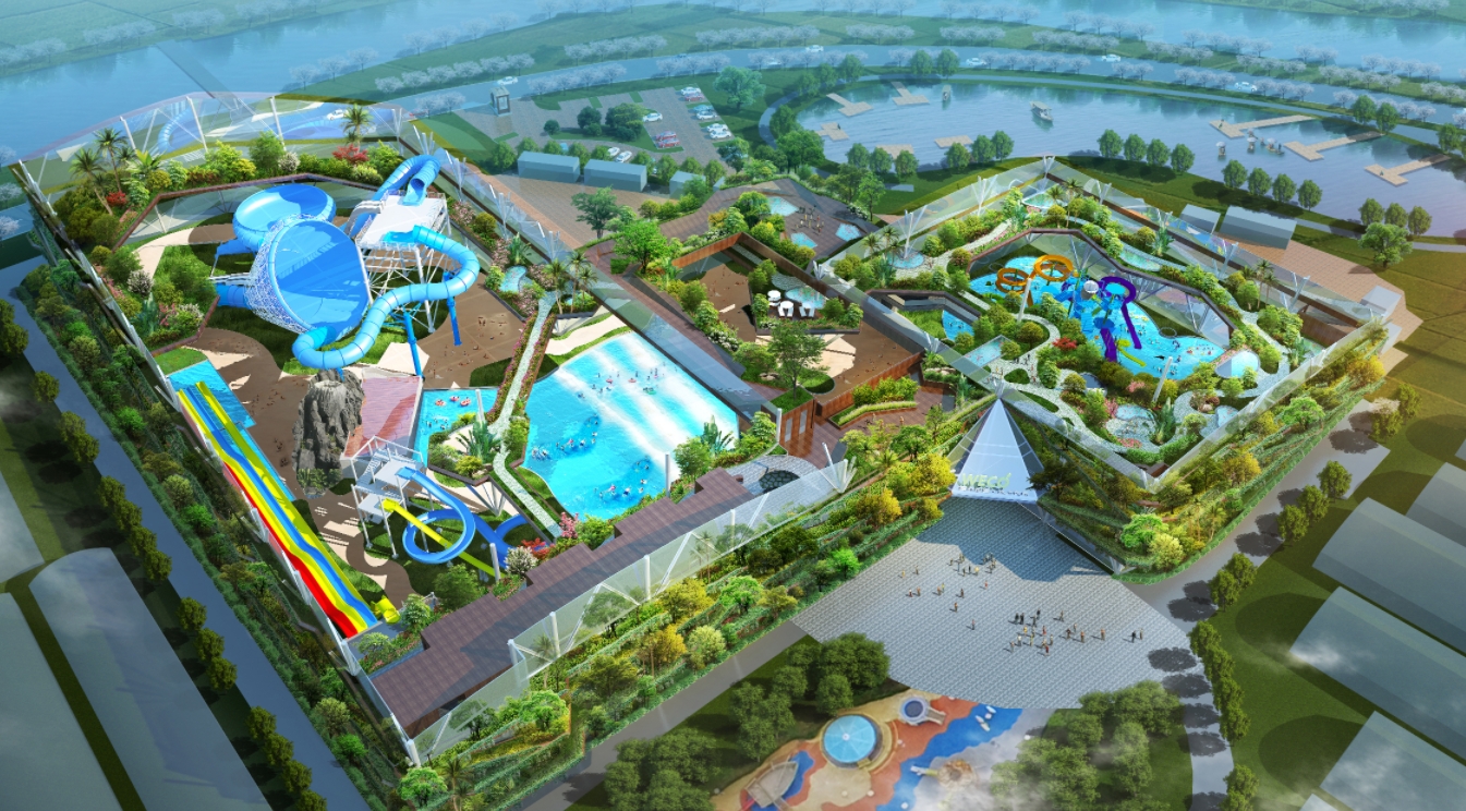 The Yungu Rural Tropical Rainforest Water Park is located in Kaili, Guizhou